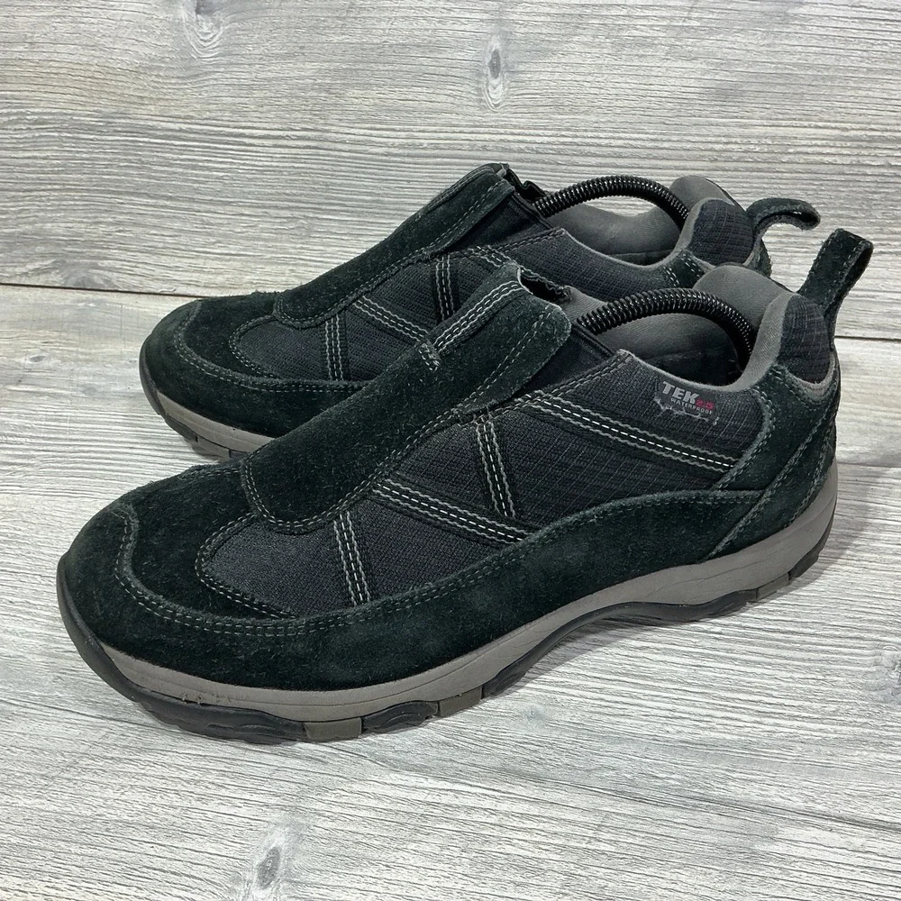 L.L. Bean TEK 2.5 Trail-Hiking-Camping Mocs Mens US 9.5 M Black Suede Waterproof